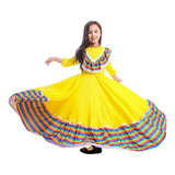 Vestido De Fiesta Del Día De Los Muertos Niña Mexicana Baile