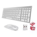 Kit Teclado Y Ratón Inalámbrico Portátil Multicanal Español