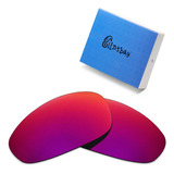 Lente P/ Oakley Juliet Vermelha Midnight Sun Polarizada