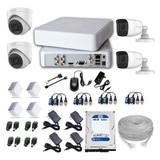 Kit 4 Cámaras Seguridad Con Audio Hilook + Dvr 4 Ch + D.d