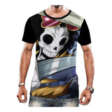 Camisa Camiseta Anime One Piece Brook Espadachin Caveira 2