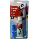 Crema Dental Perros + 3 Kit Cepillos De Dientes