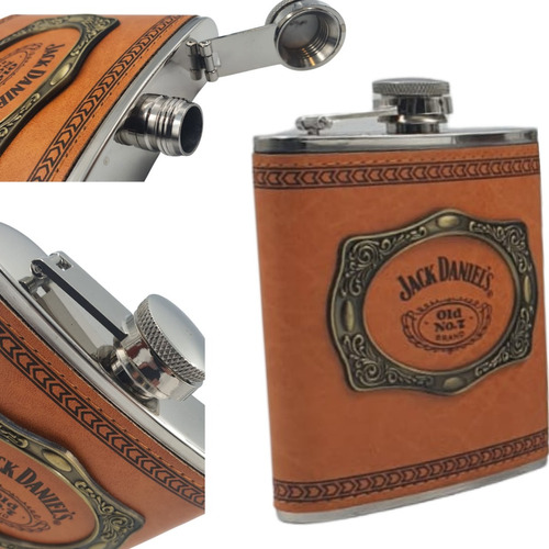 Petaca Licolera Jack Daniels Acero Inox  200ml Lefemme