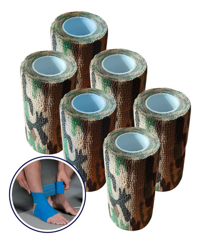 Cinta Autoadherente Venda Elastica Cohesiva 10cm X 6unidades