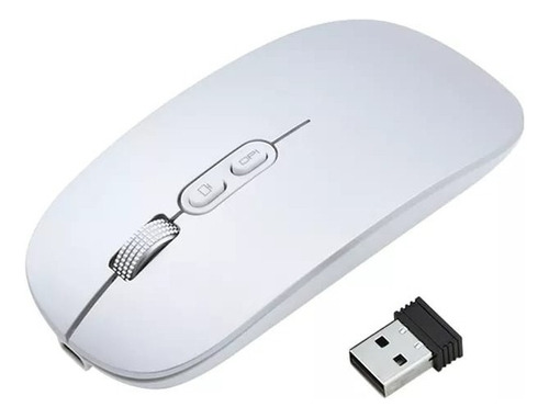 Mouse Recarregável Para Notebook Samsung Chromebook 11.6 Cor Branco
