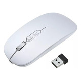 Mouse Recarregável Para Notebook Samsung Chromebook 11.6 Cor Branco