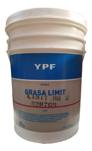 Grasa De Litio Limit Mo2 X 18kg Extrema Presion Ypf