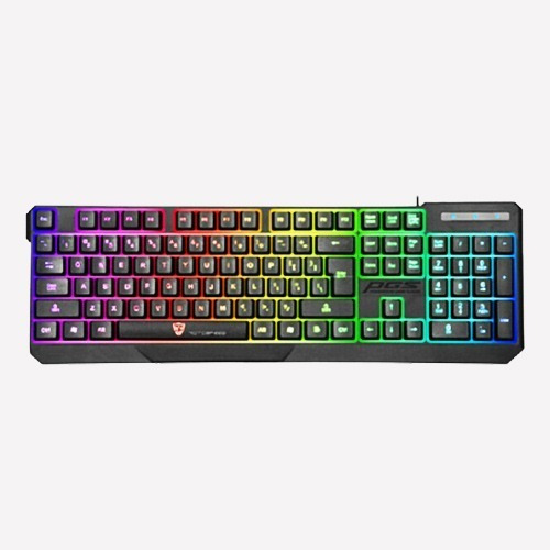 Teclado Gamer Semi Mecanico Barato Iluminado Rgb Em Ptbr