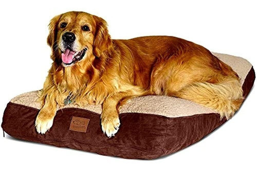 Cama Para Perros Grande Forro Impermeable 1mx70cm Espuma