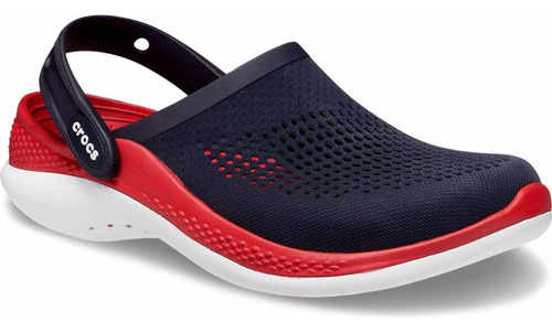 Sandalias Crocs Literide 360 Clog Importadas Negro Rojo