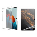 Carcasa Transparente Para Tablet Samsung S7 Fe+ Lámina Hidro