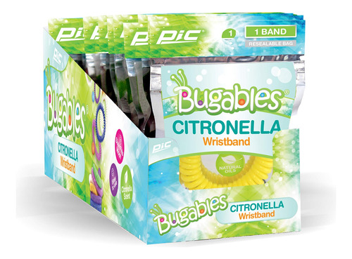 Pic Bugables - Pulseras Perfumadas De Citronela, Reutilizabl