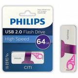 Pendrive 64gb Philips Citi - Ps Color Blanco