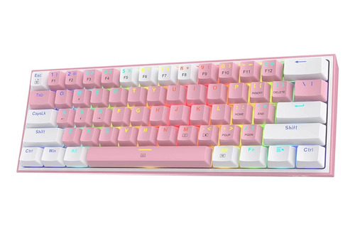 60% Teclado Mecanico Gaming Redragon K617 Fizz Con Luz Rgb