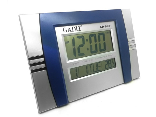 Reloj Digital De Pared/buro Con Alarma Fechador Temperatura