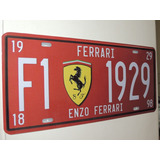 Chapa Patente Autos Ferrari Decoración Vintage 13x30