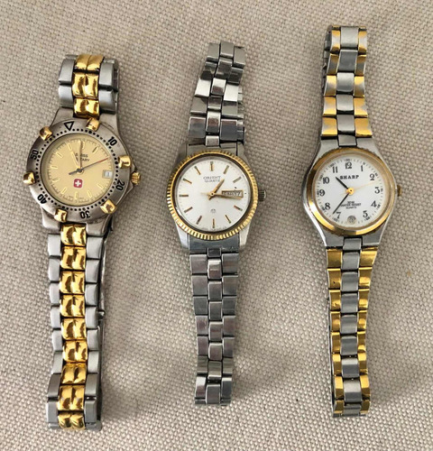 Relojes Impecables Baño Oro.  Perfecto Estado. Y Funcionam