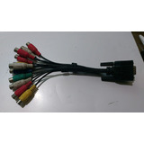 Flex Cable Tv Rca 55 Vga Hembra A 11 Rca Hembra 22cm Ak131