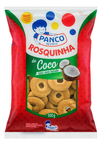 Biscoito Rosquinha Coco Panco Pacote 500g