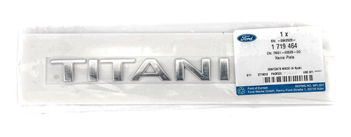 Emblema Titanium De Porton Ford Mondeo Foto 3