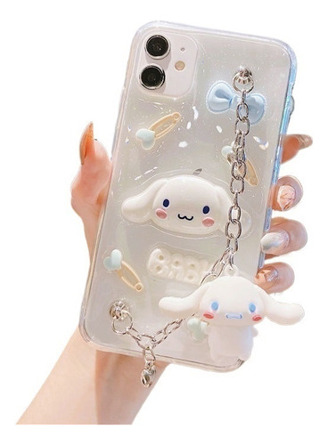 Funda Para iPhone Kawaii Sanrio Cinnamoroll Mymelody Bracele