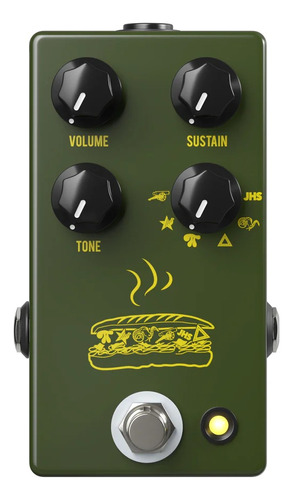 Pedal Jhs Muffuletta Army Green Distorsion Fuzz De Guitarra