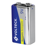 Pila Bateria De 9v Recargable Uso General, 250 Mah Volteck