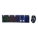 Combo Gamer Teclado Mouse Alambrico Usb Retroiluminado