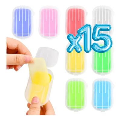 15 Estuche Laminas Papel Jabon Aromas Portatil De Viaje F | MercadoLibre