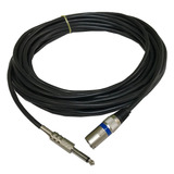Cable Microfono Xlr Canon Macho A Plug 6.5 Pro 15 Metros