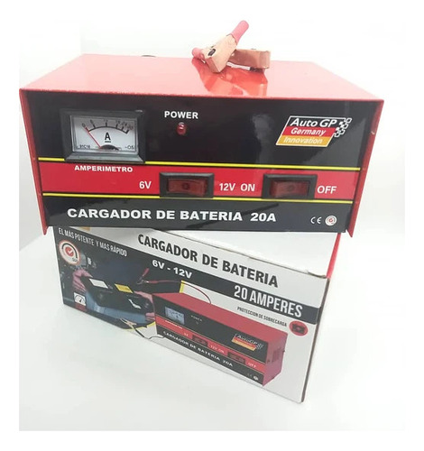 Cargador Bateria Moto Cuatri Lancha 6v 12v 20amp Motos Coyot
