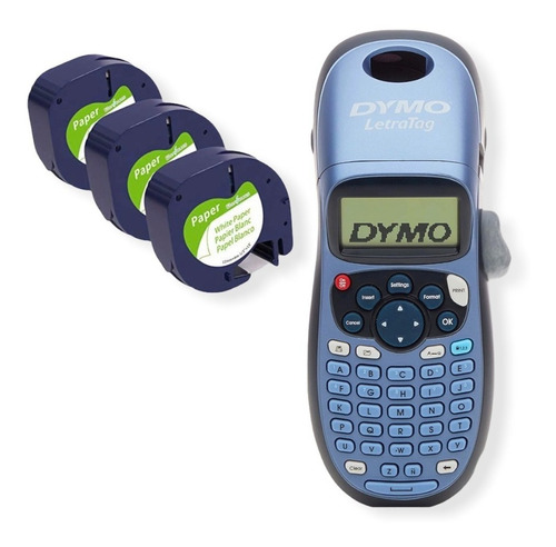 Dymo Letratag Lt-100h Rotulador 3 Cintas Originales Envio P2