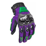 Guantes Para Moto Kov Negro Morado Joker Dc Original Guason