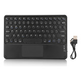 Teclado Táctil Inalámbrico Bluetooth De 10 Pulgadas, Retro,