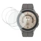 3x Proteção De Vidro 9h Para Samsung Galaxy Watch5 Pro 45mm