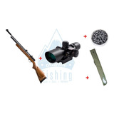 Rifle Pcp Pr900w + Mira Telescópica Laser + Funda + Postones