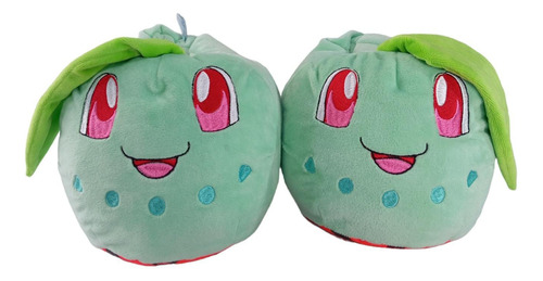 Babuchas Chikorita Pokemon Serie Anime Pantuflas