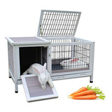 Rockever Rabbit Hutch Wood Con Run, Hutch De Madera Para Ani