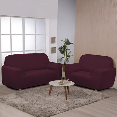 Kit Capa para Sofá de 2 e 3 Lugares Ibitex Elastex Bordô | MercadoLivre