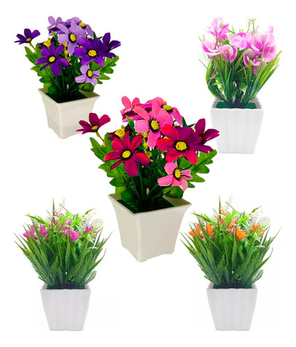 10pz Arreglo Floral Artificial Flores Planta Decoracion Ramo