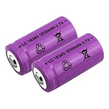 Pilas Cr123 Recargable 123a 16340 3.7v 1300 Mah X 2 Unidades