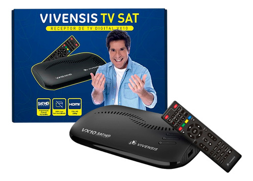 Receptor Digital Multimídia Vivensis Vx10 Tv Hd Sat