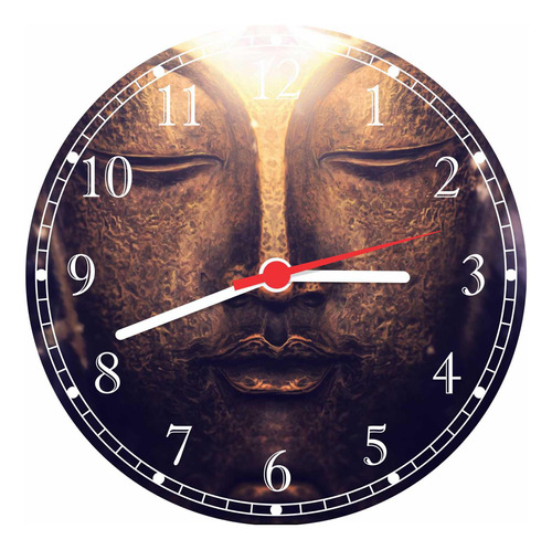 Relógio De Parede Budismo Buda Meditação Decorações