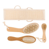 Kit De Cepillos De Baño Dry Body Brush, 4 Unidades
