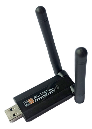 Adaptador Wifii 2,4g E 5g Dual Band Wireless 1300mbps Pentes