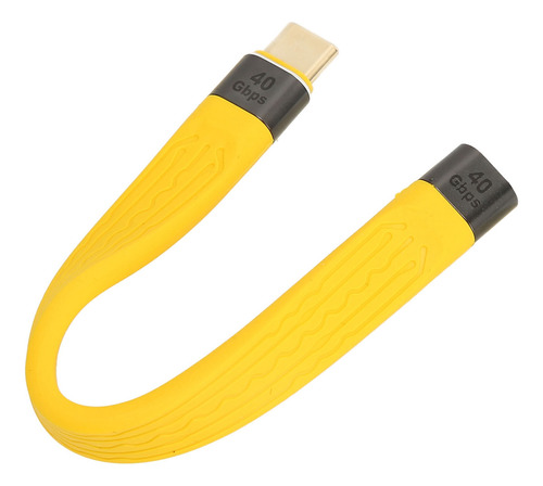 Cable Flexible Corto De Usb C A Usb C Tipo C Macho A Hembra