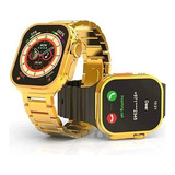 Smartwatch Iwo Js Ultra 9 Original Série 8 Dourado.