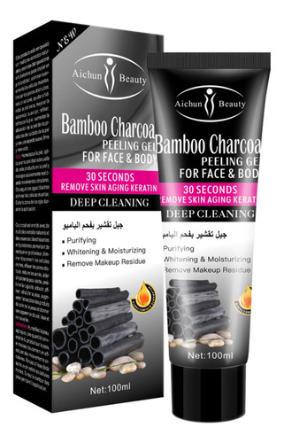 Peeling Gel Facial Y Corporal Bamboo Charcoal Aichun Beauty