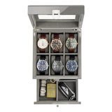 Caja De Madera Para Relojes Con 6 Compartimentos, Organizado