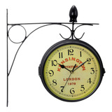 Bedford Clock Collection Reloj De Pared De Doble Cara, Reloj